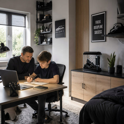 Kruger Meier Arona mini akwarium 3 l z filtrem i oświetleniem LED – zestaw startowy, czarne
