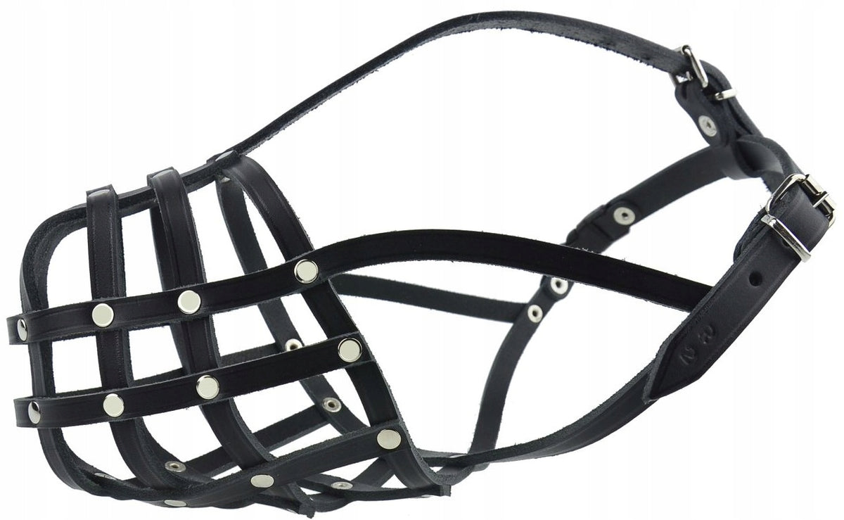 Champion Kaganiec skórzany dla psa rottweiler R3 40/9,5 cm – skóra bydlęca, rozmiar XL