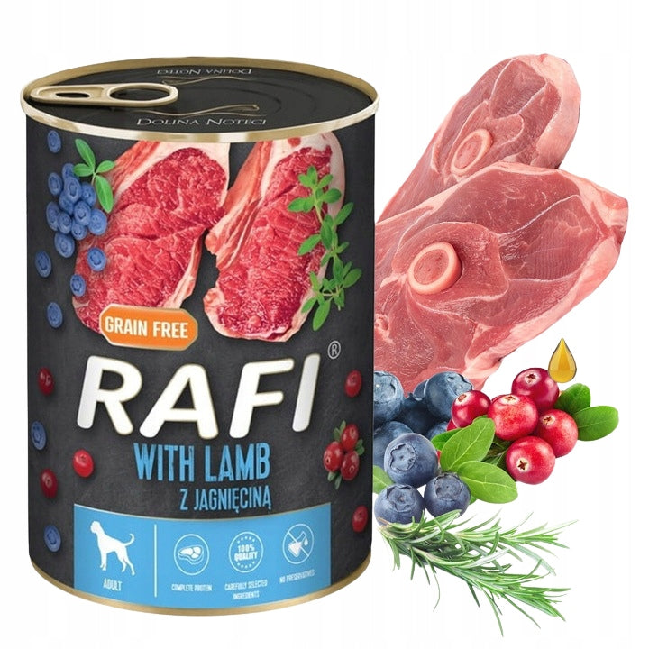 RAFI Mokra karma dla psa Green Nutrition mix 24 x 400 g – bezzbożowa, 12 smaków