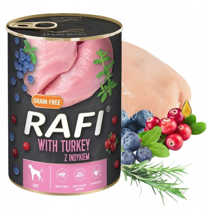 RAFI Mokra karma dla psa Green Nutrition mix 24 x 400 g – bezzbożowa, 12 smaków