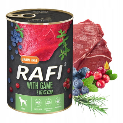 RAFI Mokra karma dla psa Green Nutrition mix 24 x 400 g – bezzbożowa, 12 smaków