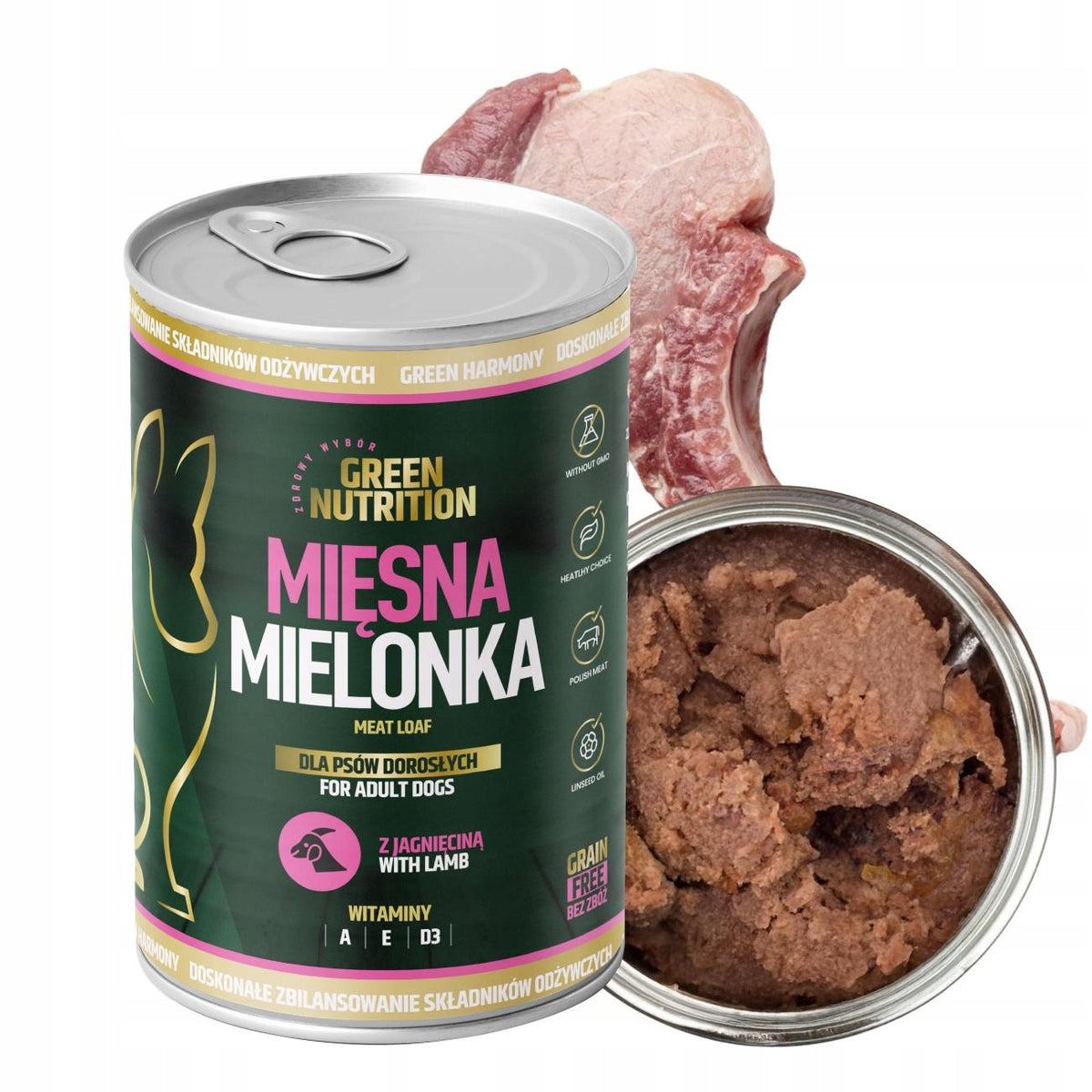 RAFI Mokra karma dla psa Green Nutrition mix 24 x 400 g – bezzbożowa, 12 smaków