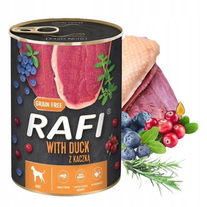RAFI Mokra karma dla psa Green Nutrition mix 24 x 400 g – bezzbożowa, 12 smaków