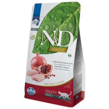 Farmina N&D Prime sucha karma dla kota 1,5 kg bezzbożowa – kurczak z granatem