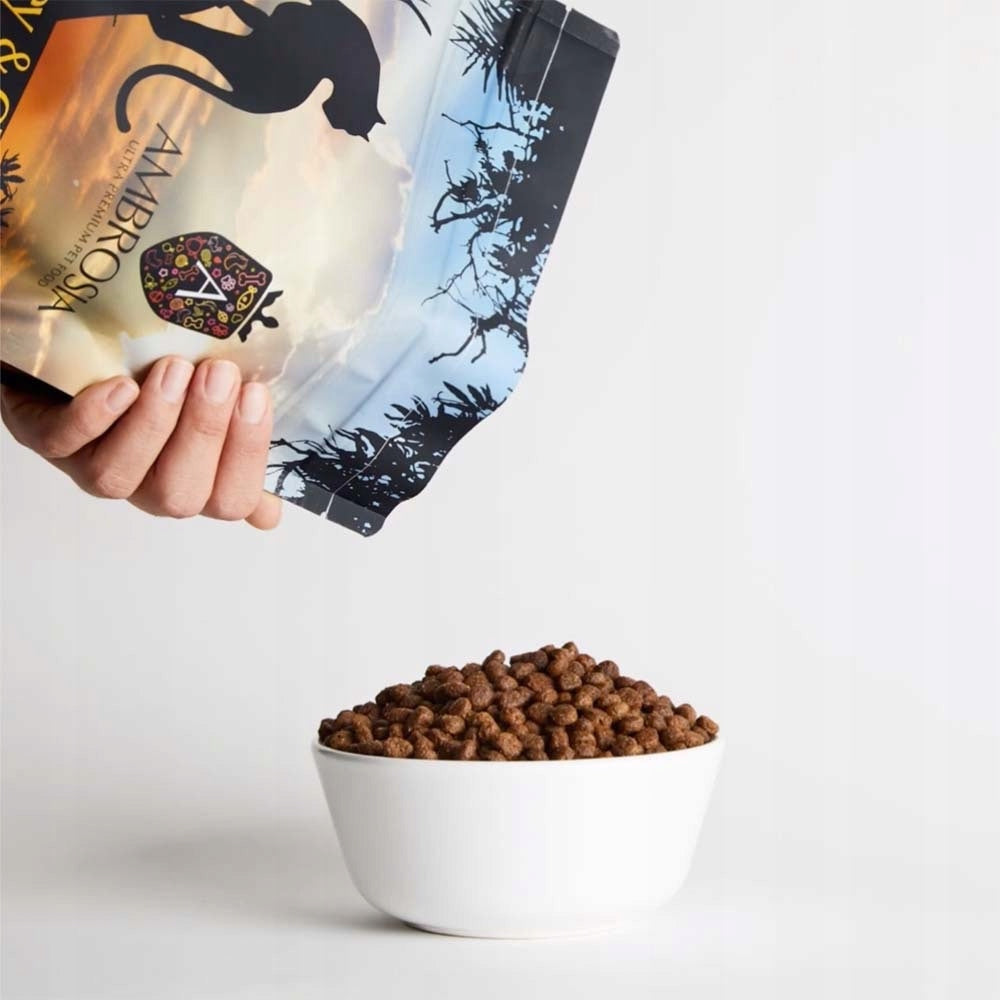 Ambrosia Karma sucha dla kota sterylizowanego 1,5 kg bezzbożowa – łosoś i kurczak