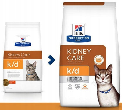 Hill's Prescription Diet k/d Kidney Care sucha karma dla kota na nerki 1,5 kg – kurczak