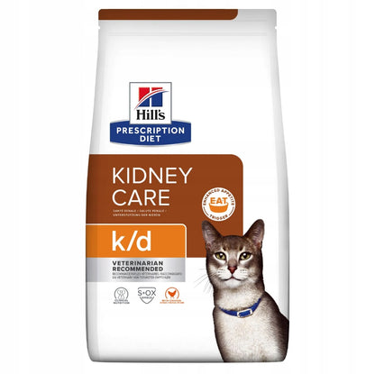 Hill's Prescription Diet k/d Kidney Care sucha karma dla kota na nerki 1,5 kg – kurczak