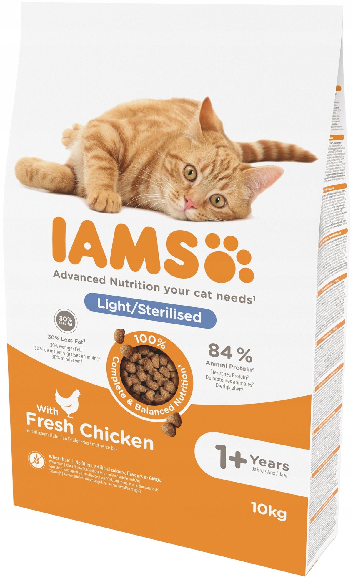 Iams sucha karma dla kota sterylizowanego Adult z kurczakiem 10 kg – dla dorosłych kotów