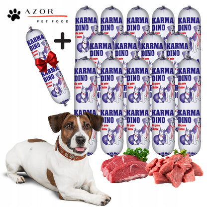 AZOR Baton DINO karma mokra dla psa 1 kg – wieprzowina, dla wszystkich ras i wieku