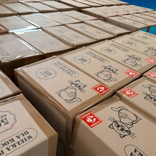 Wielka Paka karma mokra dla kota dorosłego 50 saszetek bez cukru – mix smaków