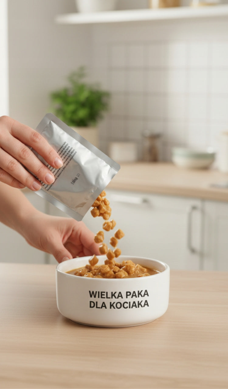 Wielka Paka karma mokra dla kota dorosłego 50 saszetek bez cukru – mix smaków