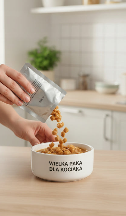 Wielka Paka karma mokra dla kota dorosłego 50 saszetek bez cukru – mix smaków