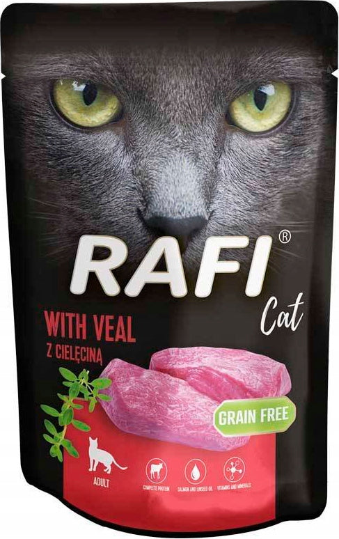 Rafi mokra karma dla kota w saszetkach 40 x 100 g bezzbożowa, dla dorosłych – mix smaków