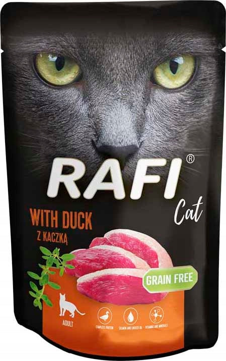 Rafi mokra karma dla kota w saszetkach 40 x 100 g bezzbożowa, dla dorosłych – mix smaków