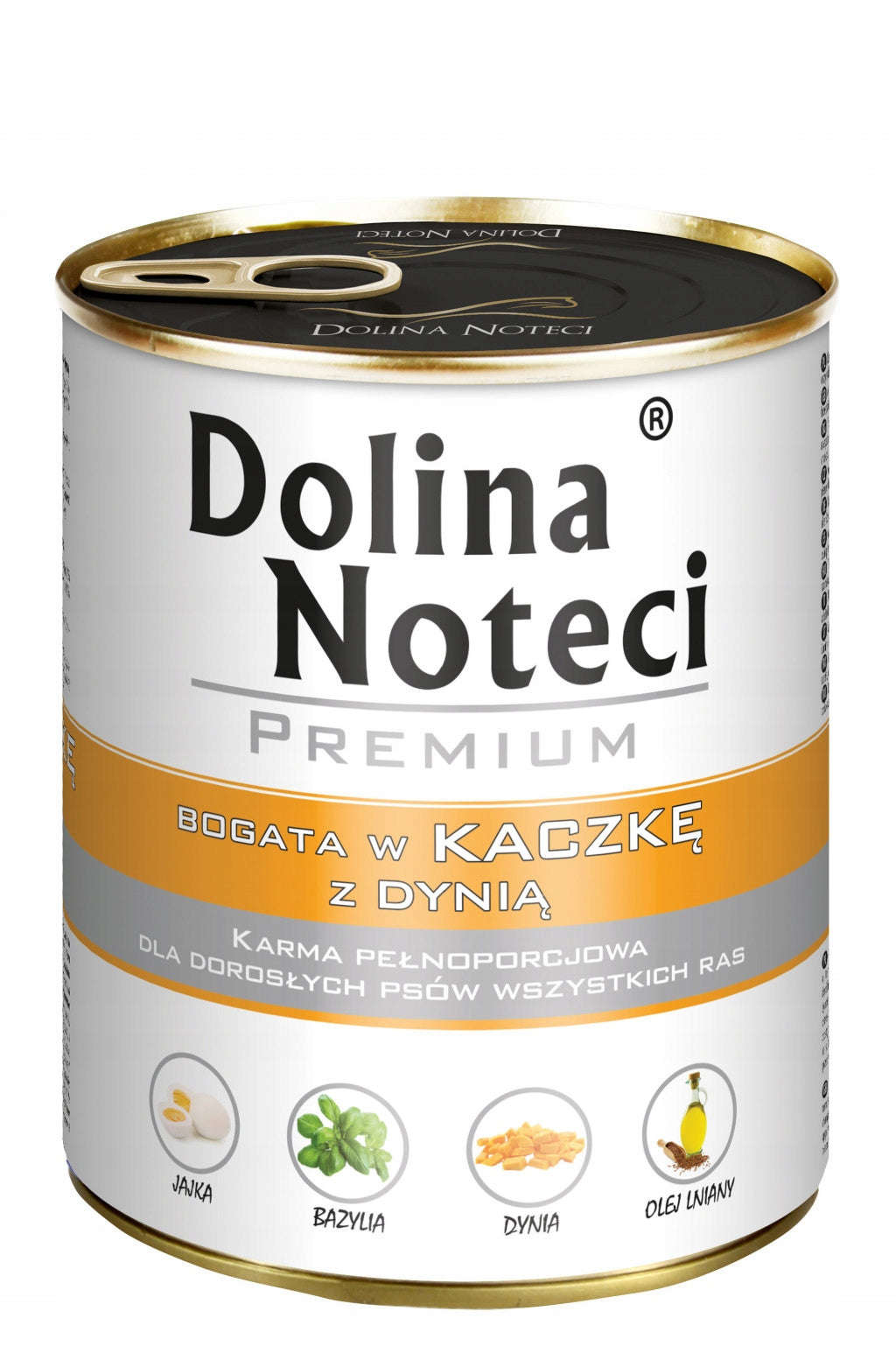 Dolina Noteci karma mokra dla psa kaczka z dynią 12 x 800 g – bez zbóż, dla dorosłych psów