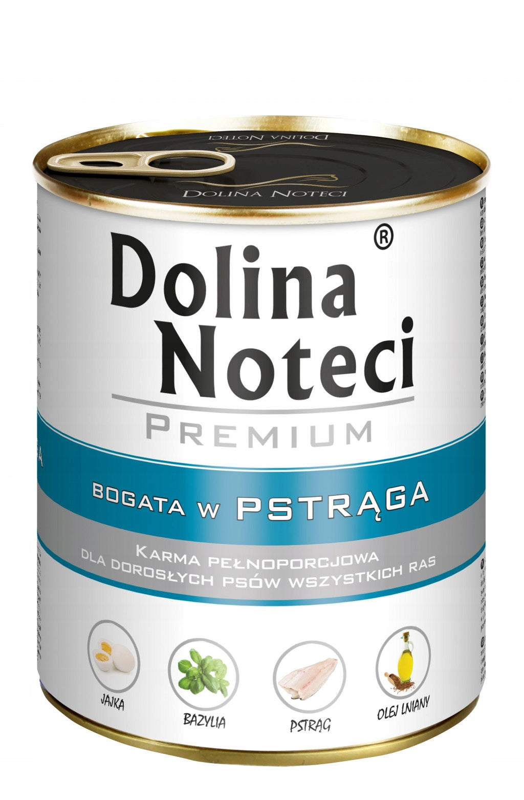 Dolina Noteci Premium mokra karma dla psa z pstrągiem 12 x 800 g – bez zbóż, puszki