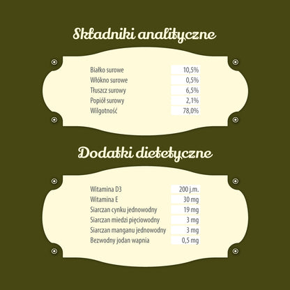 FOLK Karma mokra dla psa z jagnięciną 10 x 100 g – bezzbożowa, dla małych ras