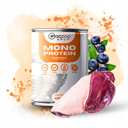 Gaczoo Mono Protein karma mokra dla psa z kaczką 6 x 400 g – monobiałkowa, hipoalergiczna
