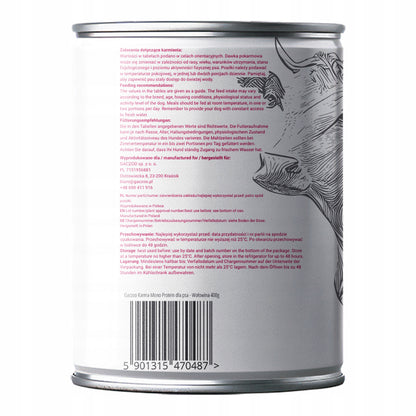 Gaczoo Mono Protein karma mokra dla psa z wołowiną 6 x 400 g – monobiałkowa, bezzbożowa