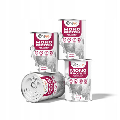Gaczoo Mono Protein karma mokra dla psa z wołowiną 6 x 400 g – monobiałkowa, bezzbożowa