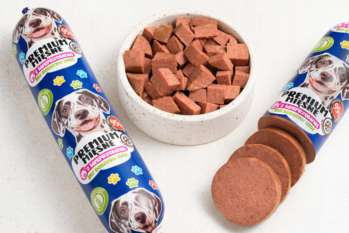 Petly Karma mokra dla psa w batonie 95% mięsa, bezzbożowa – zestaw 10 x 1 kg, mix smaków