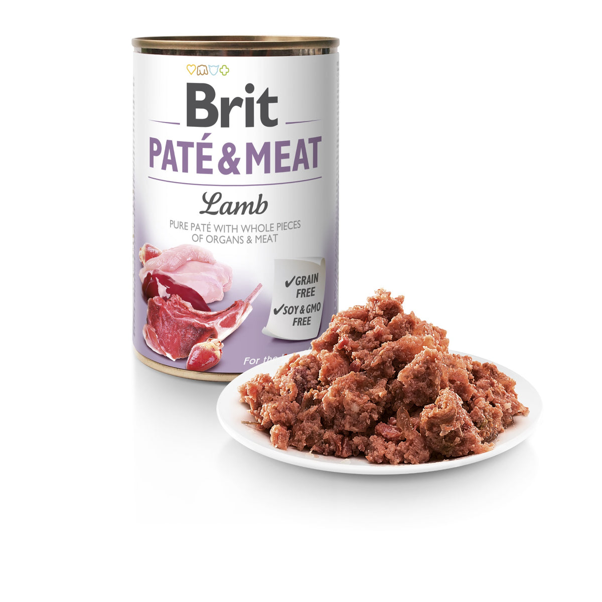 BRIT Pate & Meat karma mokra dla psa 12 x 400 g bezzbożowa, puszki – mix smaków