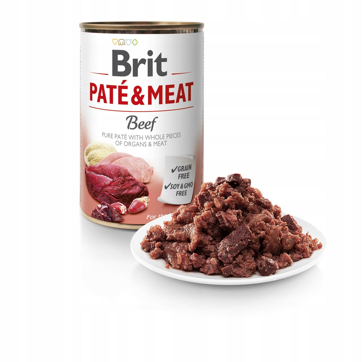 BRIT Pate & Meat karma mokra dla psa 12 x 400 g bezzbożowa, puszki – mix smaków