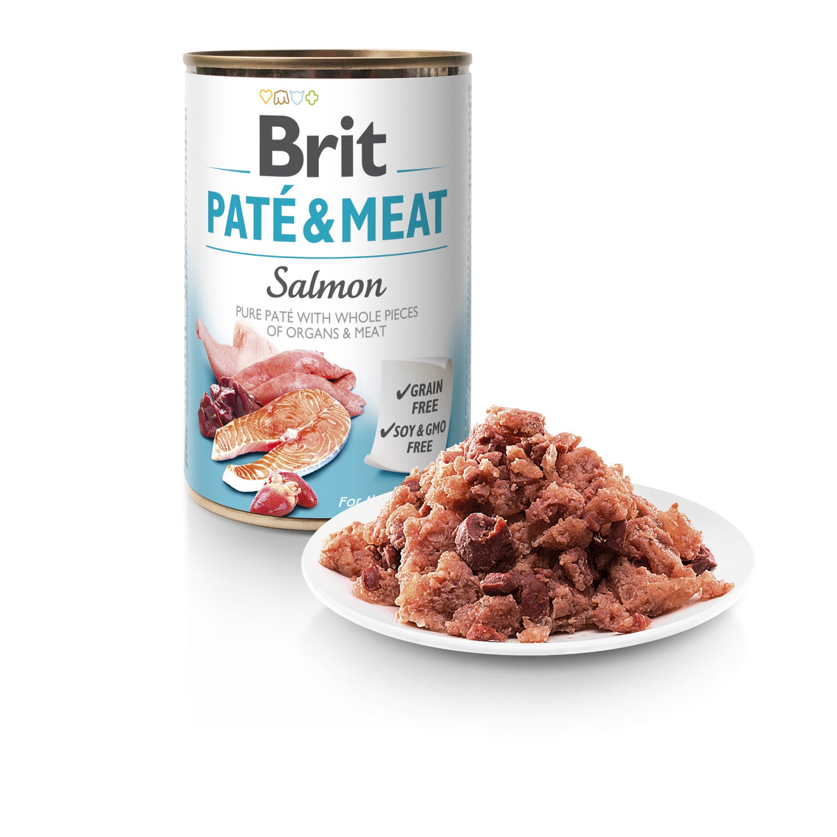 BRIT Pate & Meat karma mokra dla psa 12 x 400 g bezzbożowa, puszki – mix smaków