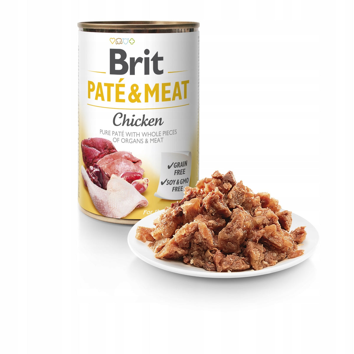 BRIT Pate & Meat karma mokra dla psa 12 x 400 g bezzbożowa, puszki – mix smaków