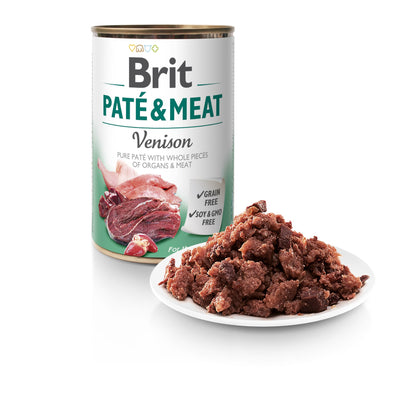 BRIT Pate & Meat karma mokra dla psa 12 x 400 g bezzbożowa, puszki – mix smaków