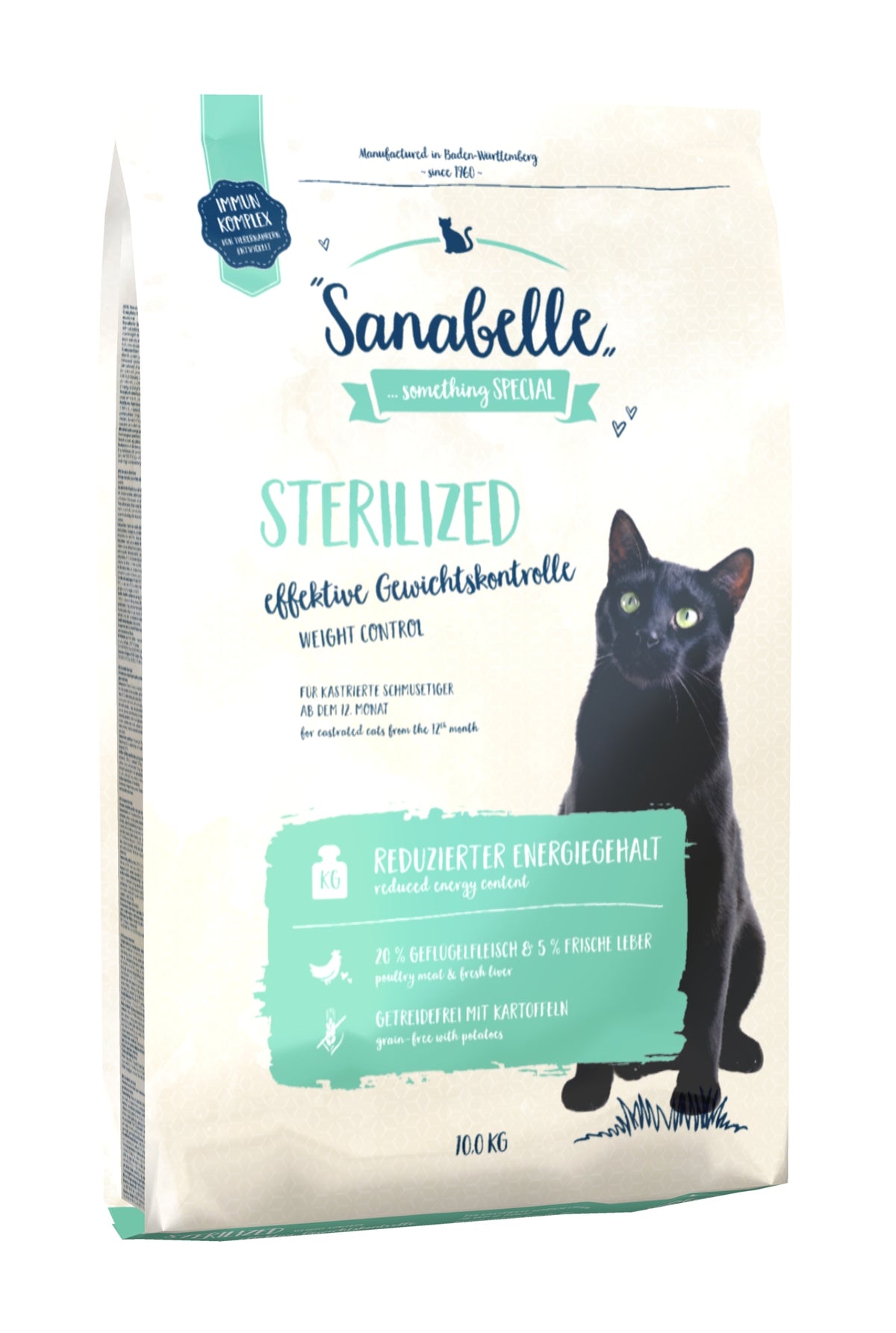 Sanabelle Sterilized sucha karma dla kota 10 kg – bezzbożowa, z drobiem, dla kotów po sterylizacji