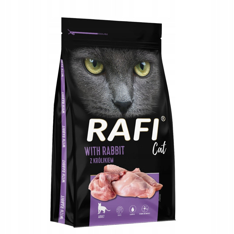 Rafi Cat karma sucha dla kota z królikiem 7 kg – pełnoporcjowa dla dorosłych kotów