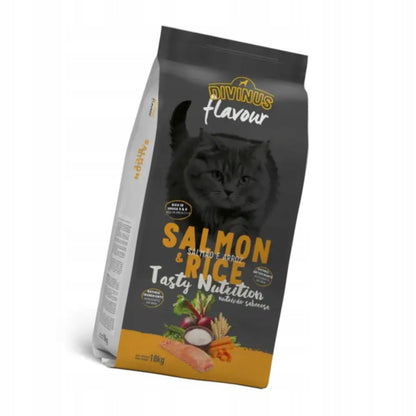 Divinus Salmon & Rice sucha karma dla kotów dorosłych 18 kg – łosoś z ryżem