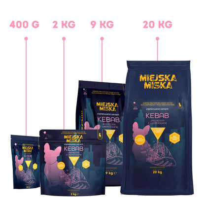 Gaczoo Miejska Miska karma sucha dla psów małych ras 2 kg bezzbożowa – jagnięcina