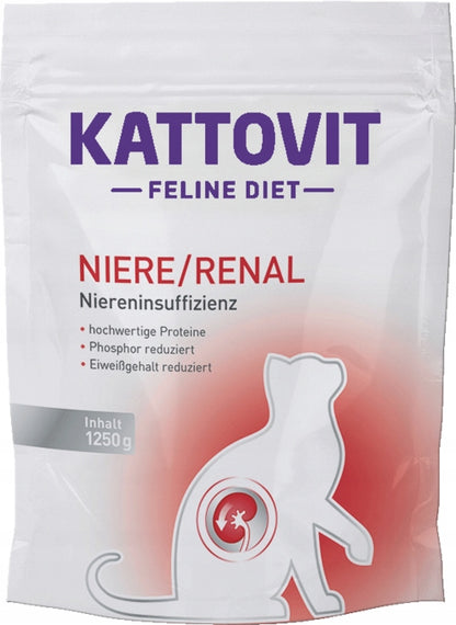 Kattovit Renal sucha karma dla kota na nerki 1250 g – dla dorosłych kotów, mix smaków