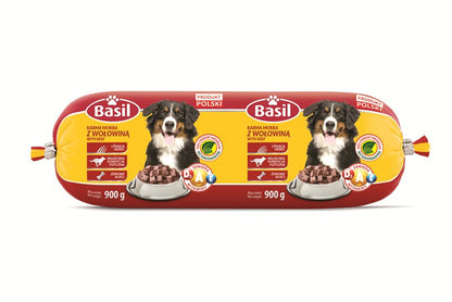 BASIL Mokra karma dla psa w batonie 900 g, 20 szt. – mix drób i wołowina