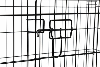 Klatka kennelowa dla psa metalowa 77,5 x 48,5 x 55,5 cm, składana z tacą – rozmiar L