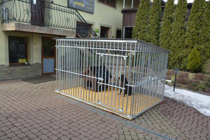 ATOS Kojec dla psa 300 x 200 x 171 cm ocynkowany z dachem i furtką – duży pies