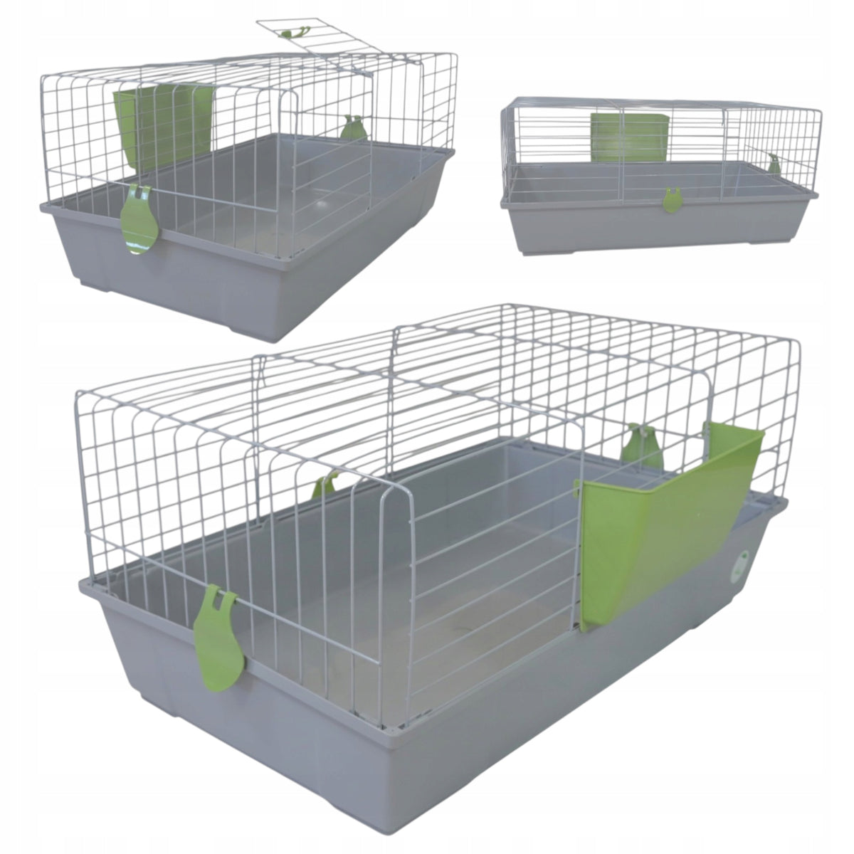 Voltrega Kawia 80 klatka dla świnki morskiej 78x46x35,5 cm z paśnikiem i głęboką kuwetą