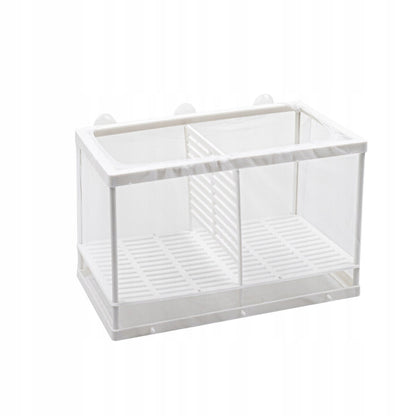 Happet Kotnik siatkowy dla ryb L 26x15x16 cm 5 l – z przegródką i 6 przyssawkami