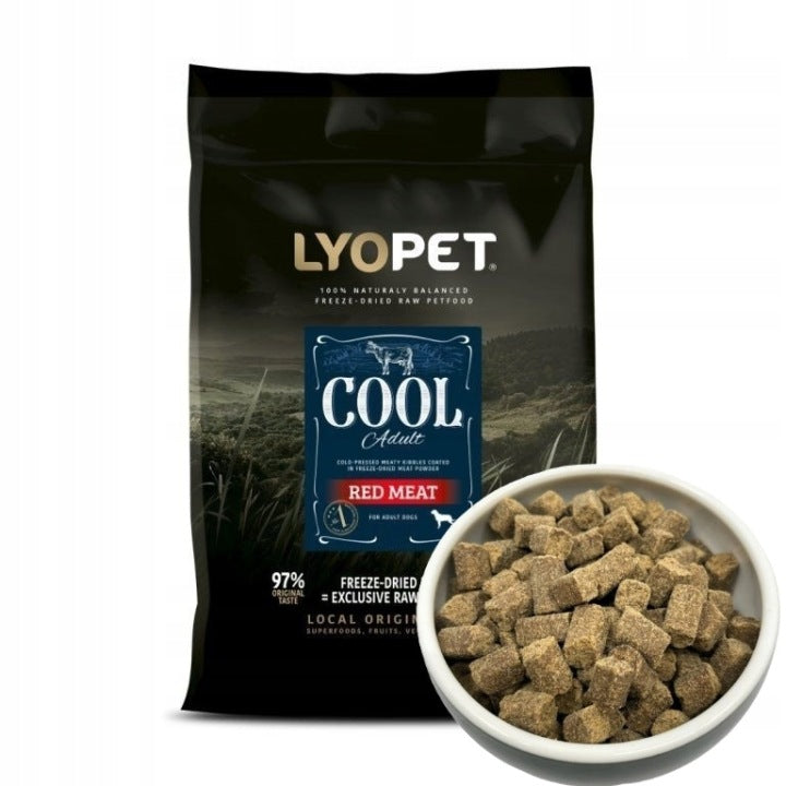 LYOPET Cool Adult karma dla psów tłoczona na zimno 4 kg z liofilizowanym mięsem – wołowina