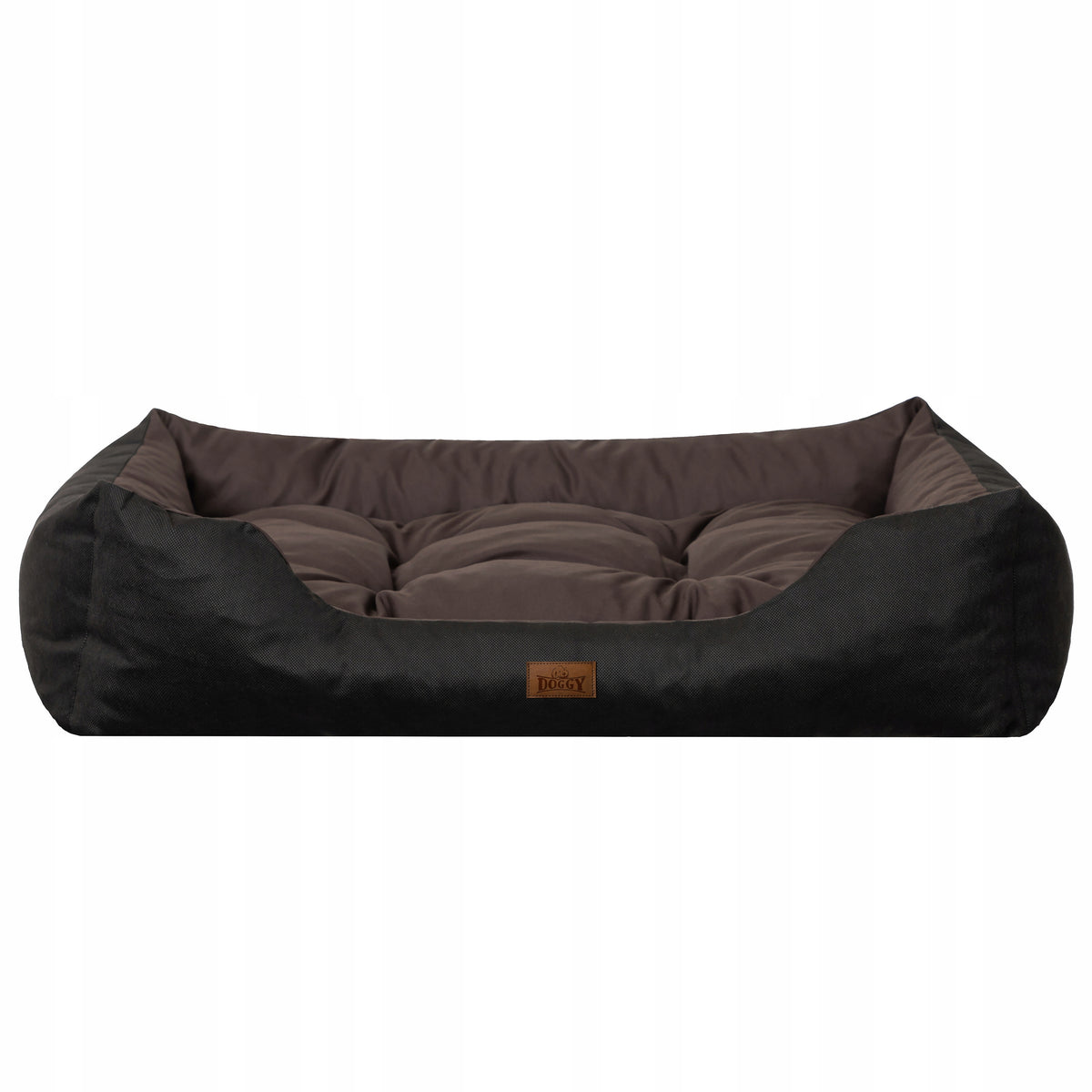 Doggy Puffy legowisko dla dużego psa XL 92x73 cm, wodoodporne z wyjmowanym materacem – brązowe