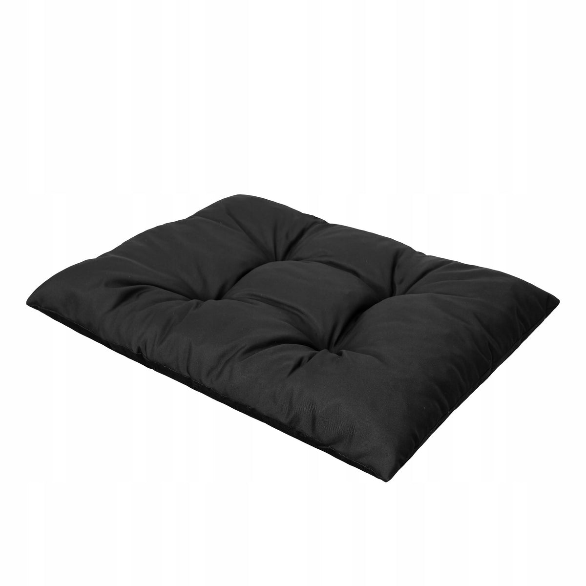 Doggy Puffy legowisko dla dużego psa XXL 114x84 cm wodoodporne z materacem – czarne w łapki