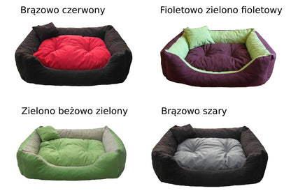 Legowisko dla psa XXL 100x80 cm wodoodporne z poduszką – dla dużych ras, czarne