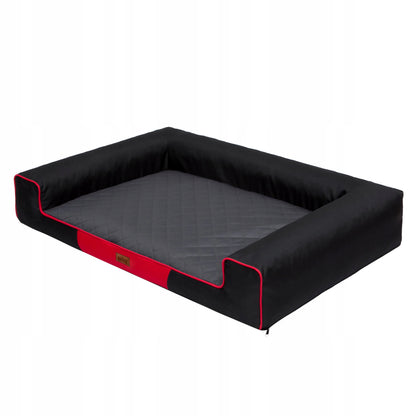 Legowisko dla psa kanapa 100x65 cm wodoodporne ze zdejmowanym pokrowcem XL – czarne