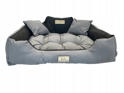 KING DOG Legowisko dla psa XL 115x95 cm z imieniem, nieprzemakalna Codura – wielokolorowe