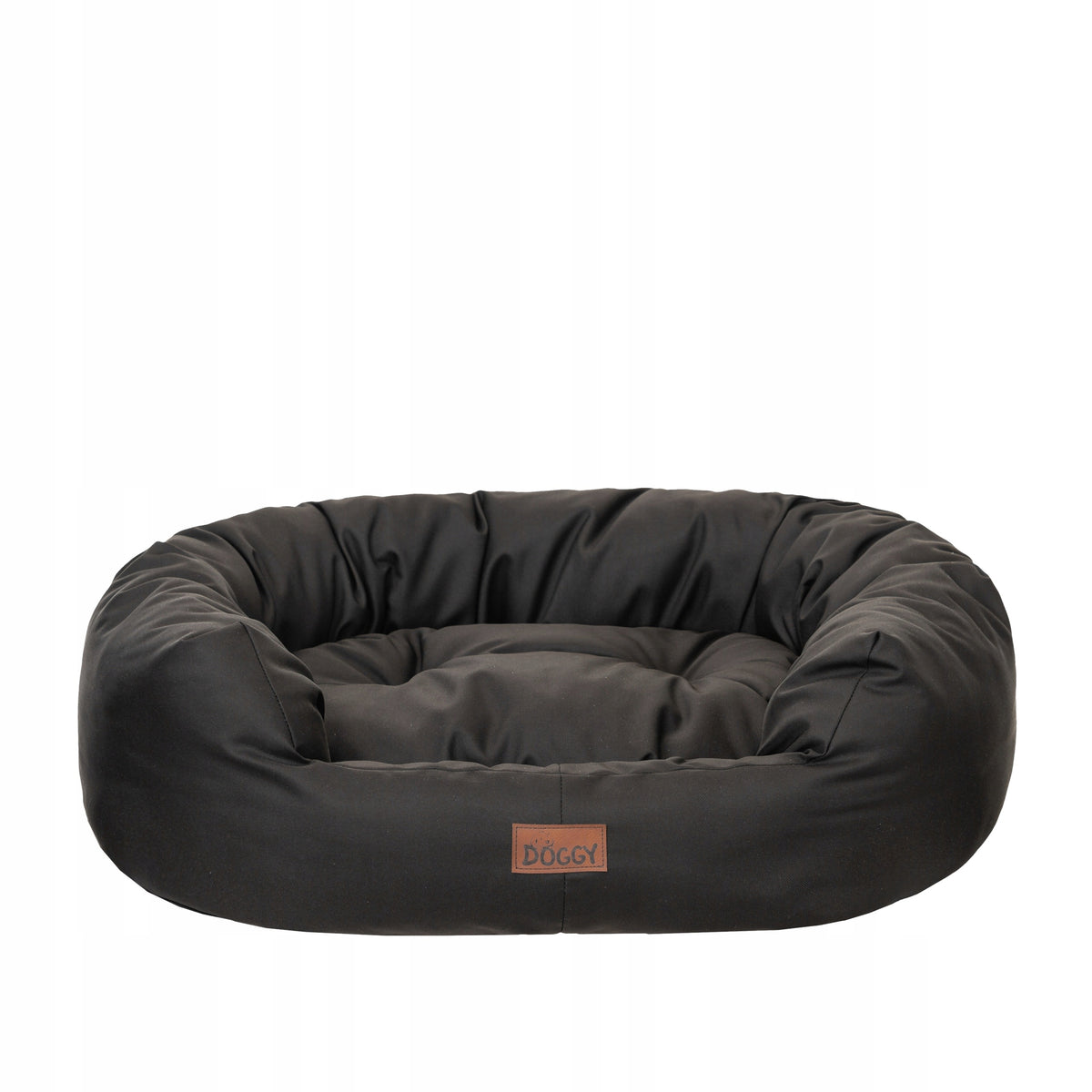 Doggy Legowisko dla dużego psa XXL 114x94 cm wodoodporne z wyjmowanym materacem – czarne