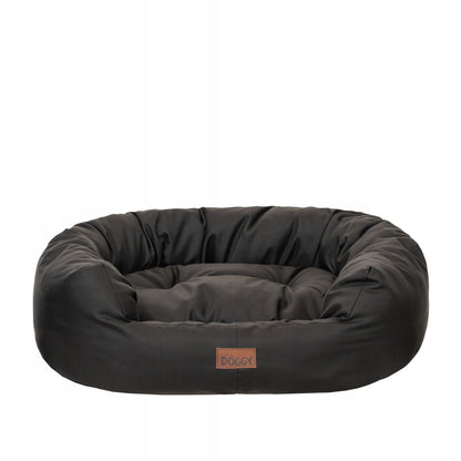 Doggy Legowisko dla dużego psa XXL 114x94 cm wodoodporne z wyjmowanym materacem – czarne