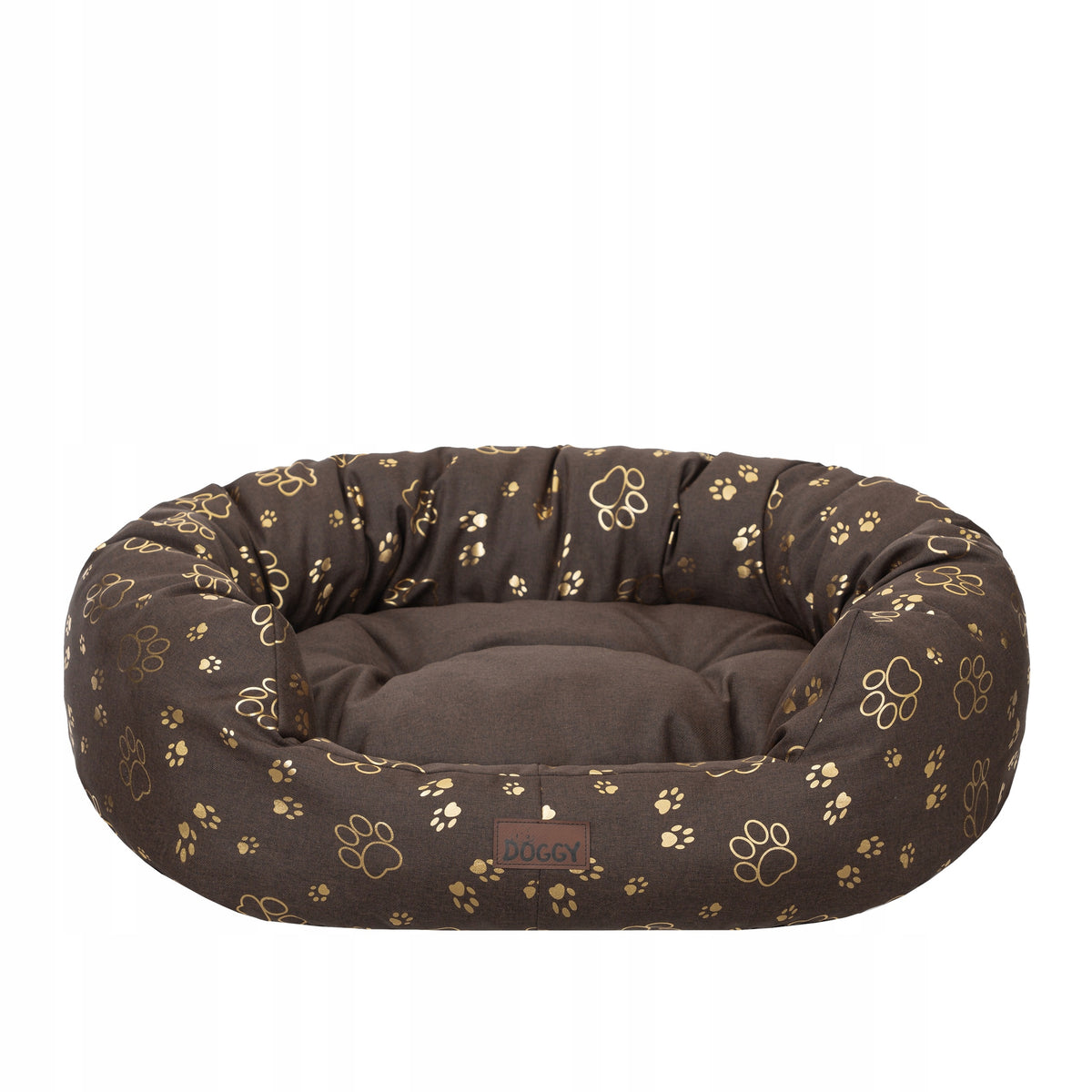 Doggy Legowisko dla dużego psa XXL 114x94 cm wodoodporne, z wyjmowanym materacem – brązowe