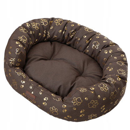 Doggy Legowisko dla dużego psa XXL 114x94 cm wodoodporne, z wyjmowanym materacem – brązowe
